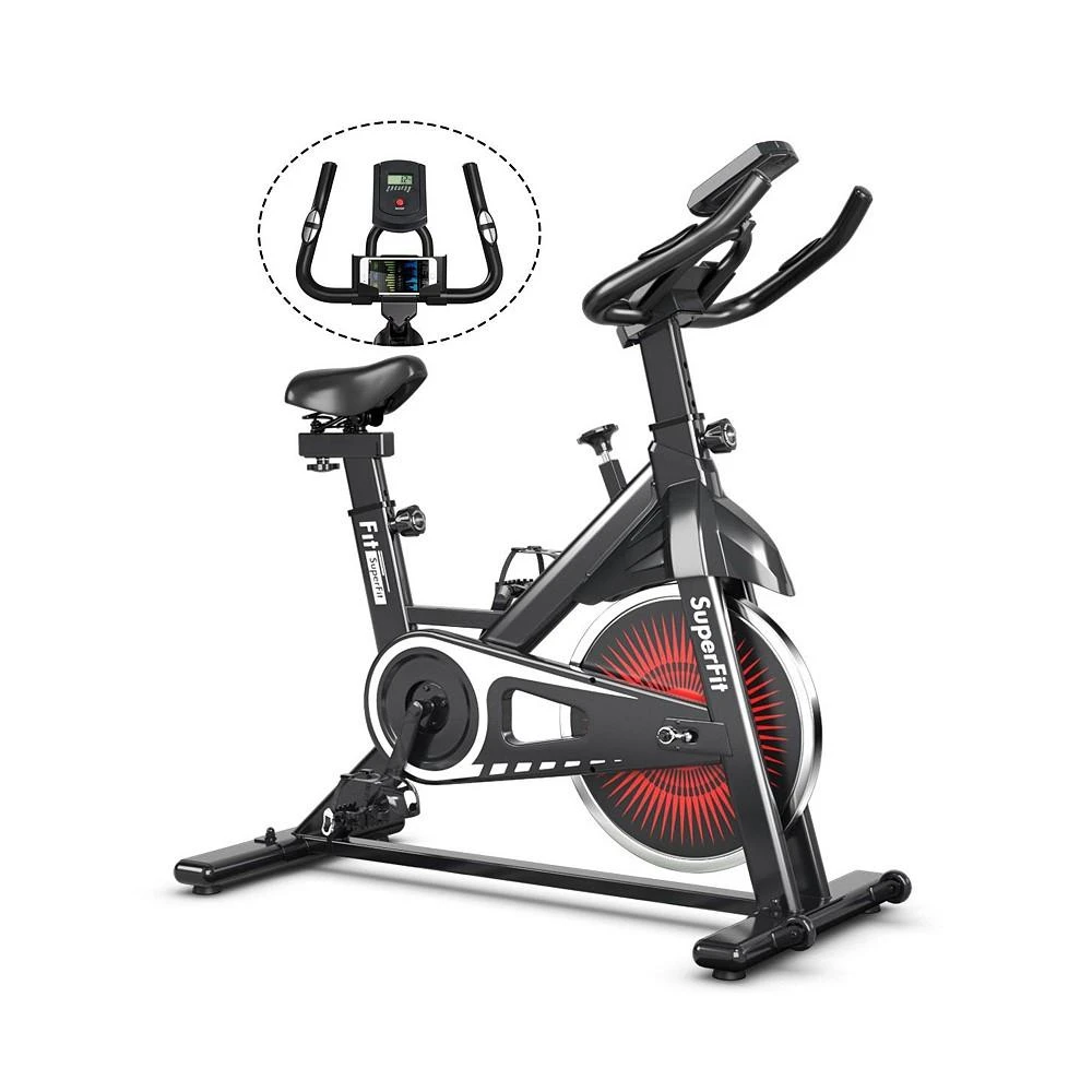 商品Costway|Indoor Cycling Stationary Bike Silent Belt Drive Adjustable,价格¥1489,第1张图片