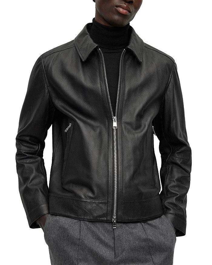 商品Hugo Boss|Mapson Leather Jacket,价格¥4734,第1张图片详细描述