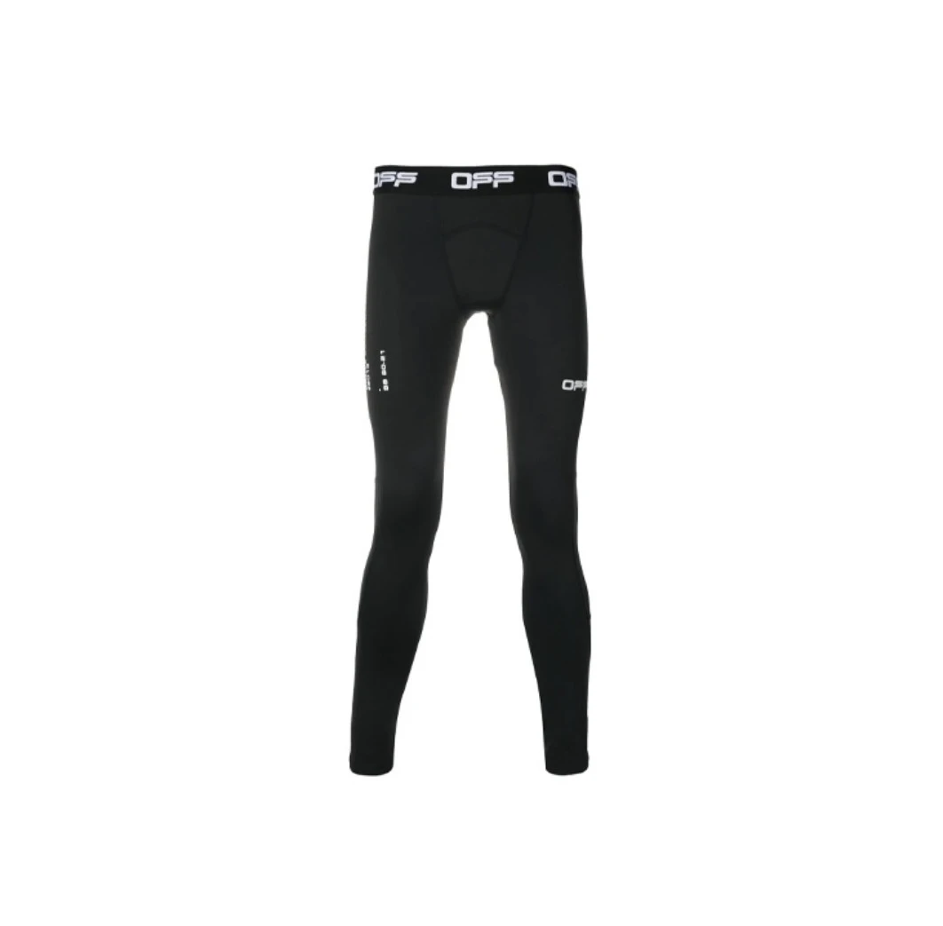 商品Off-White|Logo裤腰运动打底裤 修身版型 男款 黑色  OMVG009V21FAB001-1001,价格¥1962,第1张图片