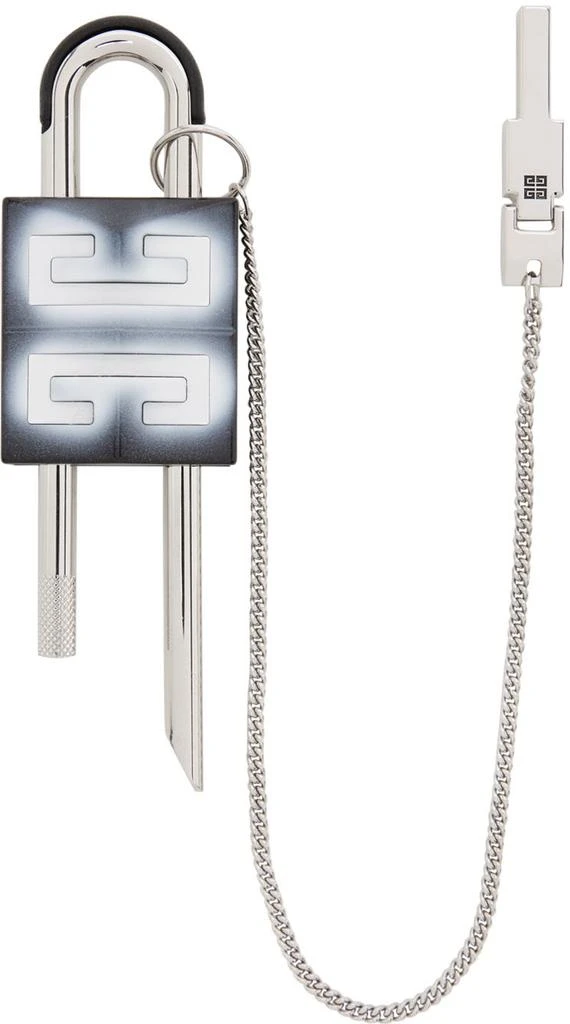 商品Givenchy|黑色 Chito 联名中号 4G Padlock 钥匙扣,价格¥2511,第1张图片