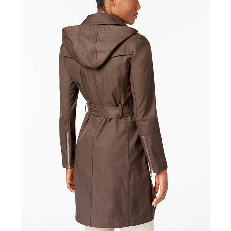 商品Vince Camuto|Hooded Asymmetrical Raincoat, Created for Macy's,价格¥1123,第2张图片详细描述