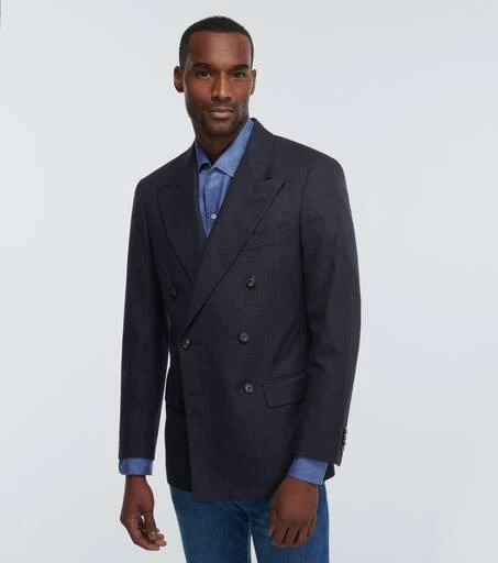 商品Loro Piana|Milano羊毛混纺西装式外套,价格¥37022,第3张图片详细描述