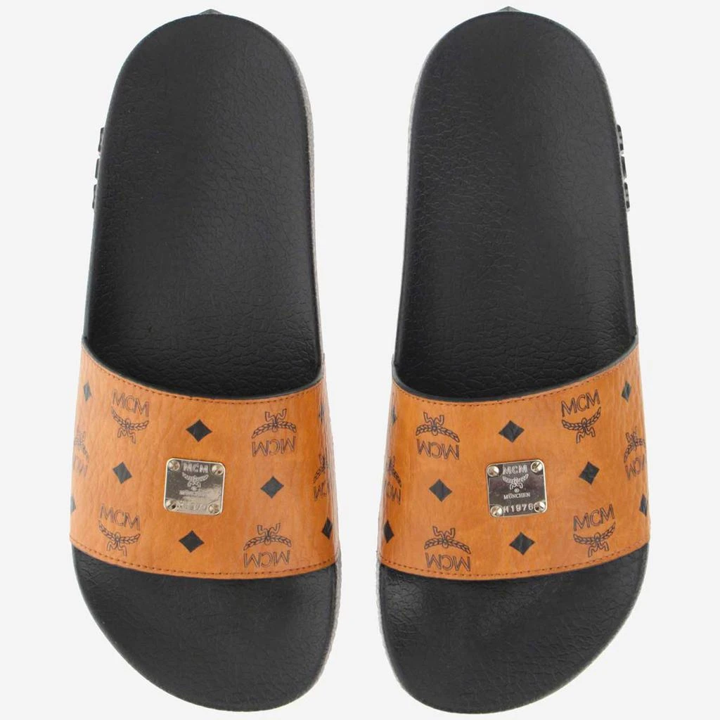 商品MCM|MCM VISETOS MONOGRAM SLIDES,价格¥1125,第2张图片详细描述