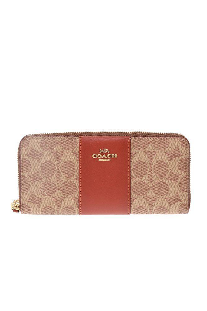 商品Coach|Coach Monogram Pattern Zipped Wallet,价格¥1100,第1张图片