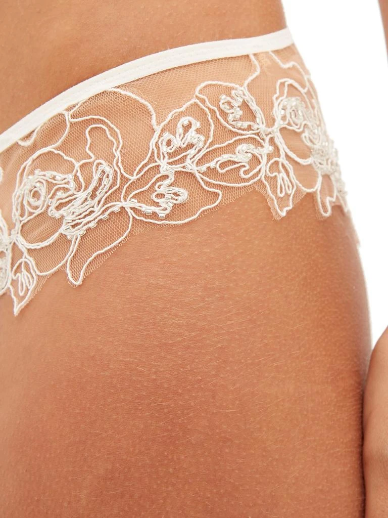 商品L'Agent by Agent Provocateur|Lindie floral-embroidered tulle hipster briefs,价格¥509,第4张图片详细描述