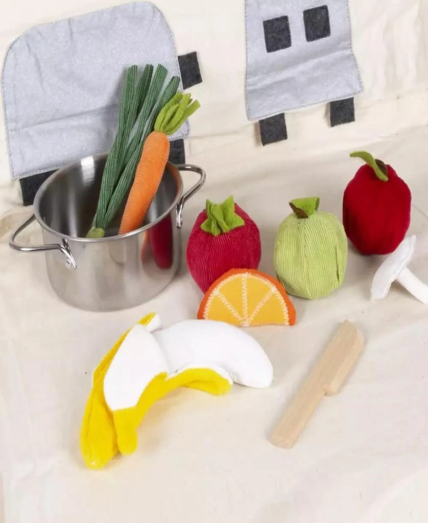 商品Salus Brands|PopOhVer Pretend Play Plush Fruits Vegetables Food Playset,价格¥111,第3张图片详细描述
