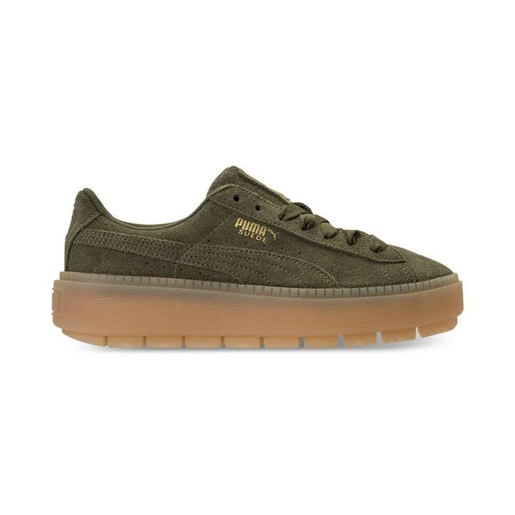商品Puma|Women's Suede Platform Rugged Casual Sneakers from Finish Line,价格¥555,第2张图片详细描述