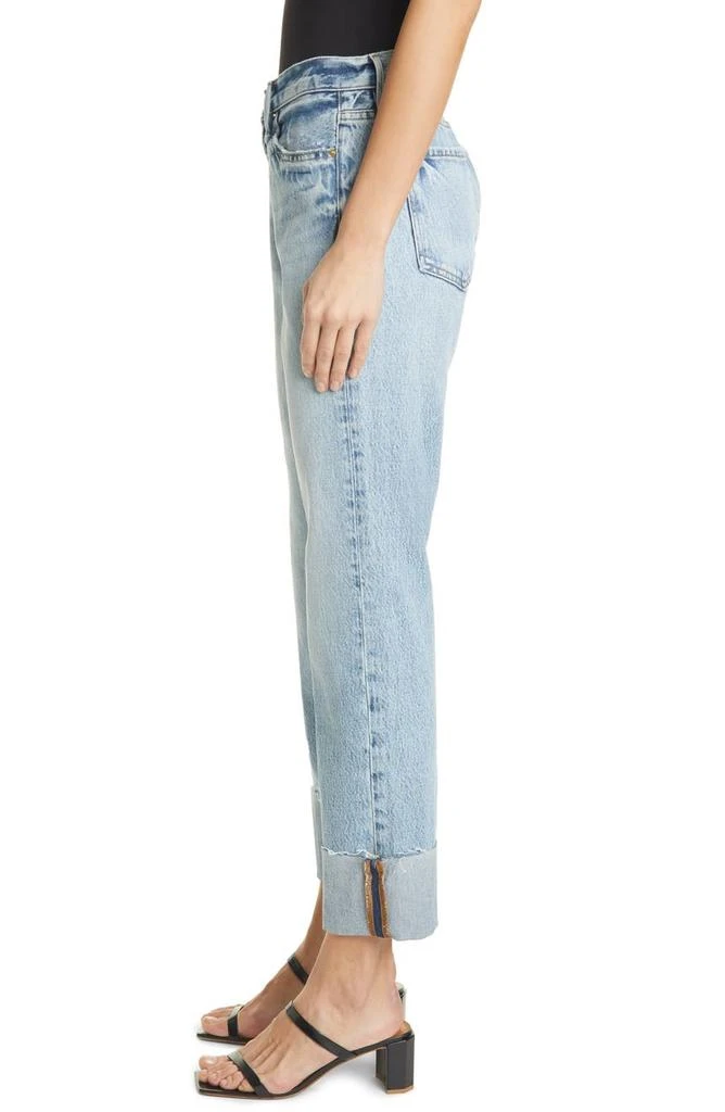 商品FRAME|Le Piper Wide Cuff Crop Straight Leg Jeans,价格¥563,第3张图片详细描述