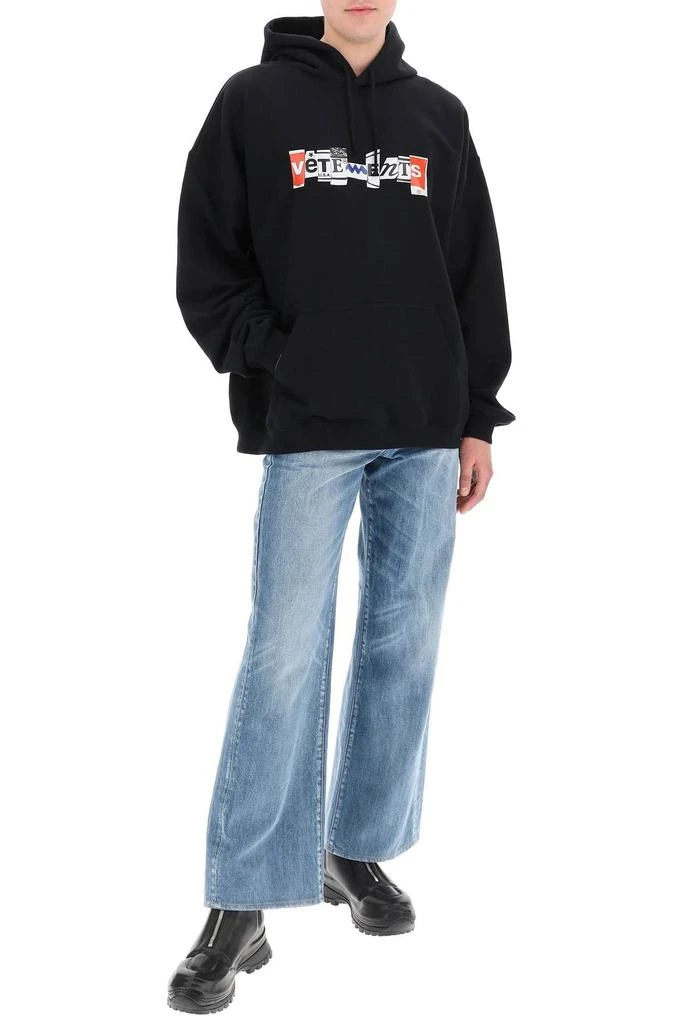 商品Vetements|MIXED LOGO PRINT HOODIE,价格¥4051,第2张图片详细描述