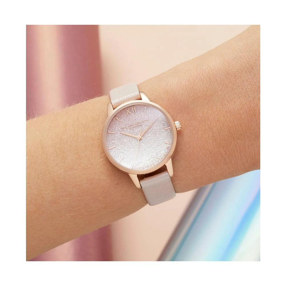 商品Olivia Burton|Women's Under The Sea Pink Leather Strap Watch 30mm,价格¥1136,第3张图片详细描述