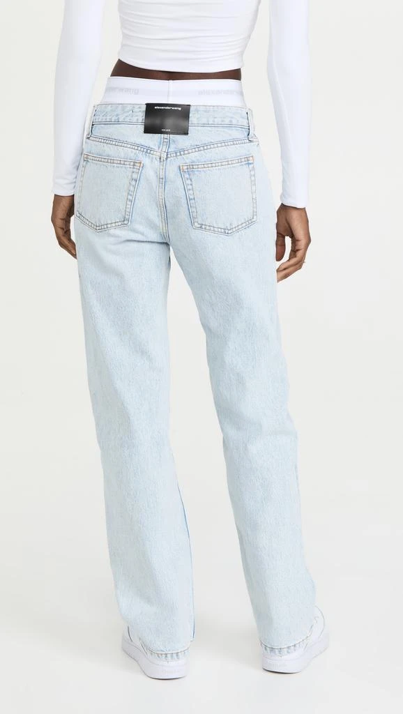 商品Alexander Wang|Alexander Wang 高腰直筒牛仔裤,价格¥2051,第3张图片详细描述