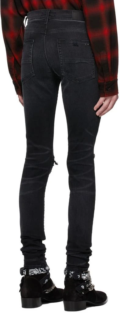 商品AMIRI|Black MX1 Cracked Paint Jeans,价格¥3381,第3张图片详细描述