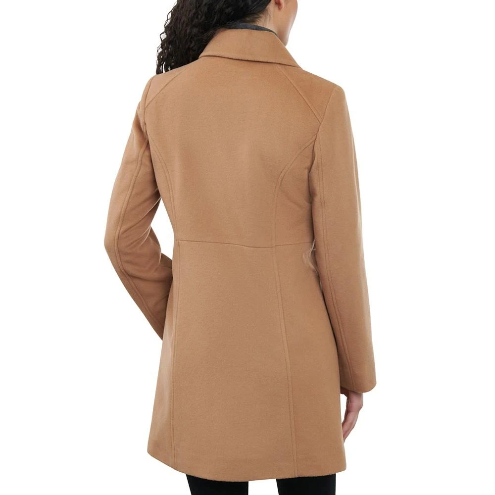 商品Michael Kors|Women's Petite Club-Collar Zip-Front Coat,价格¥707,第2张图片详细描述