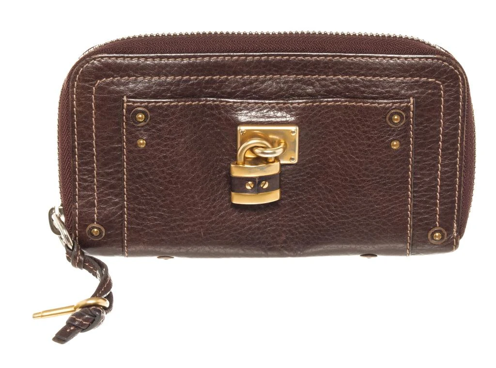 商品[二手商品] Chloé|Chloe Brown Leather Paddington Zippy Wallet,价格¥3109,第1张图片