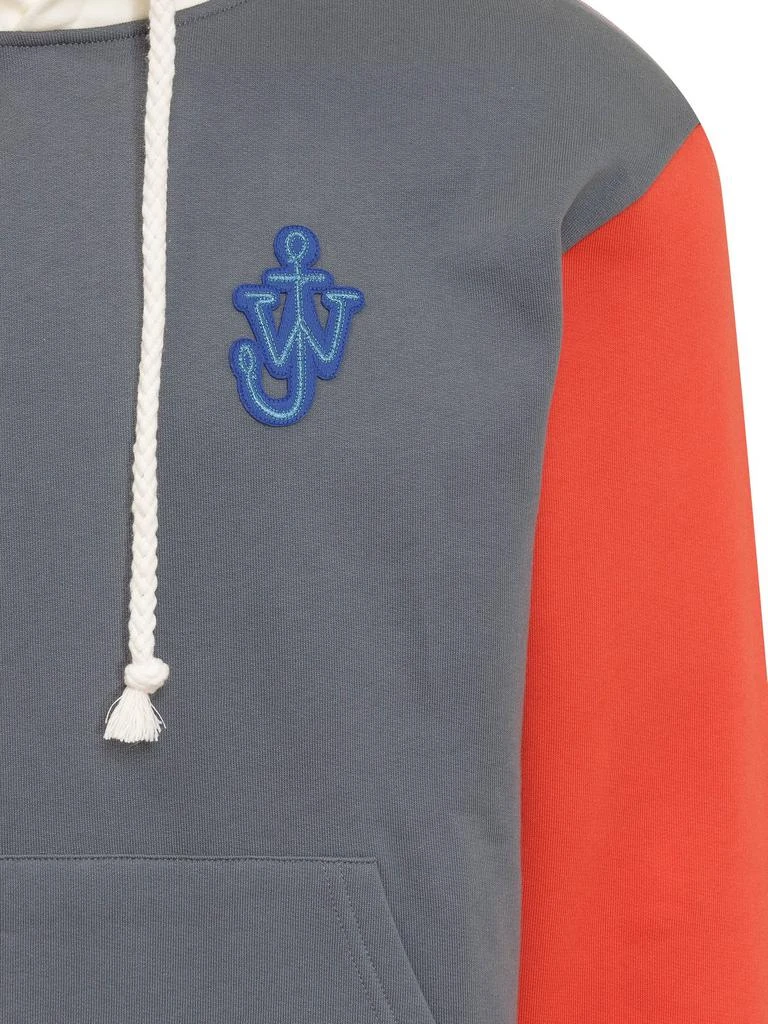 商品JW Anderson|JW Anderson Logo Embroidered Colour-Block Hoodie,价格¥1201,第4张图片详细描述