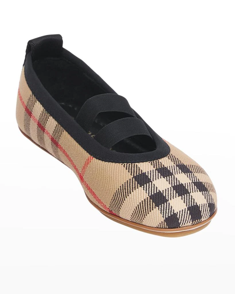 商品Burberry|Girl's Grace Vintage Check Ballerina Flats, Baby/Toddlers,价格¥1135,第2张图片详细描述