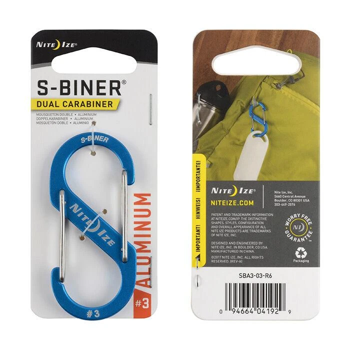 商品Nite Ize|S-Biner Aluminum Dual Carabiner,价格¥32,第1张图片详细描述