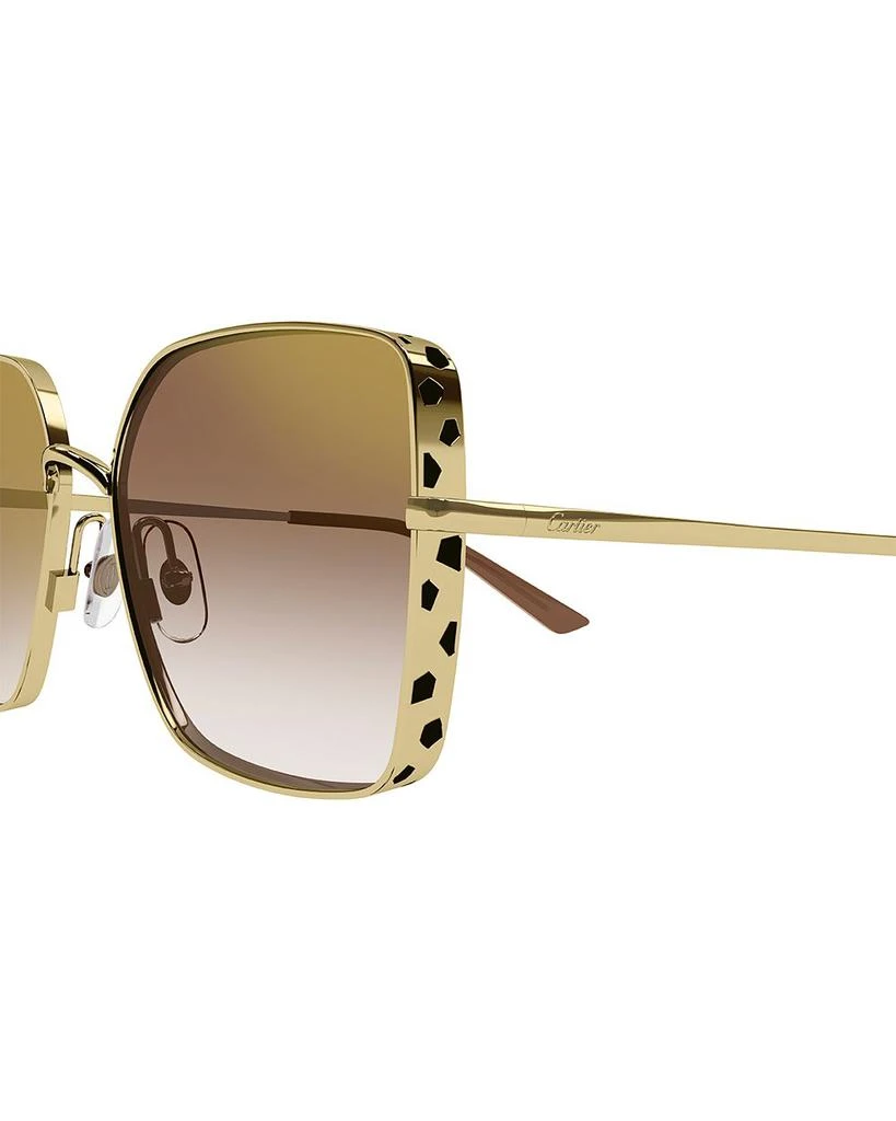 Panthere De Cartier 24K Gold Plated Square Sunglasses 商品