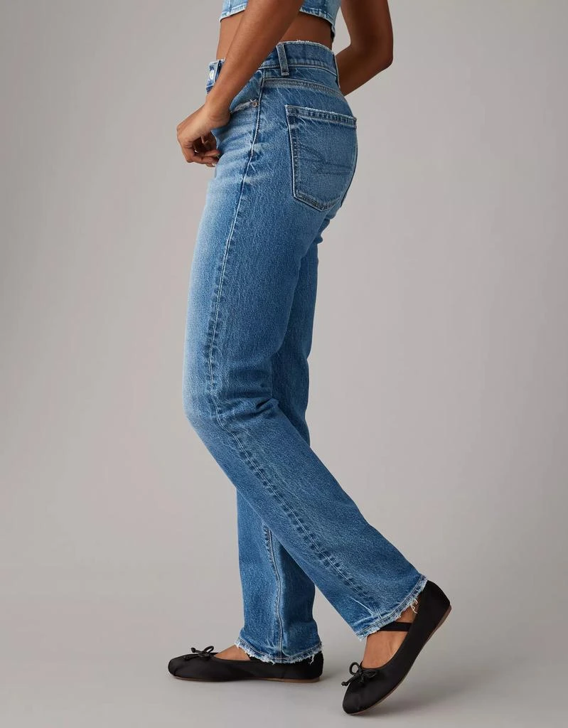 商品AE|AE Stretch Super High-Waisted Straight Jean,价格¥288,第5张图片详细描述