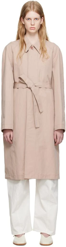 商品Lemaire|Beige Belted Lightweight Coat,价格¥2642,第1张图片