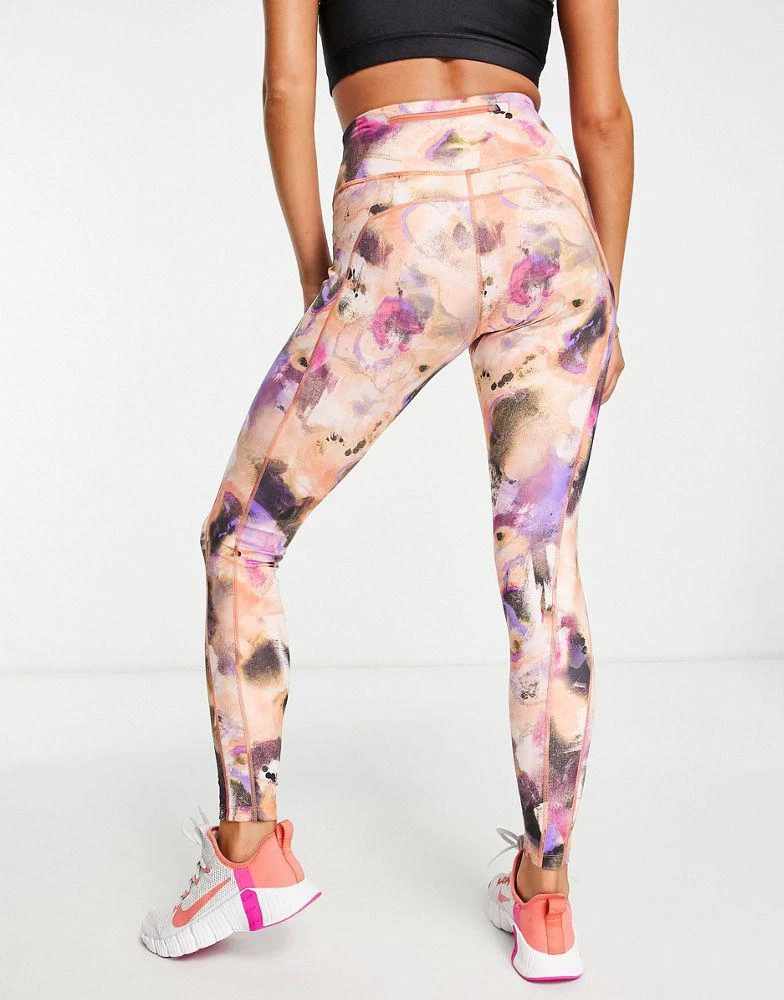 商品NIKE|Nike Air Running Dri-FIT mid rise legging in pink,价格¥376,第4张图片详细描述