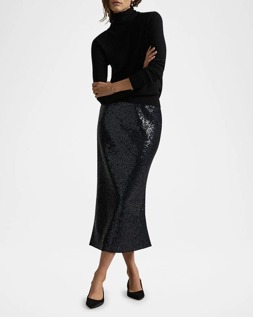 商品Ralph Lauren|Sequin Stretch Mesh Midi Skirt,价格¥3092,第2张图片详细描述