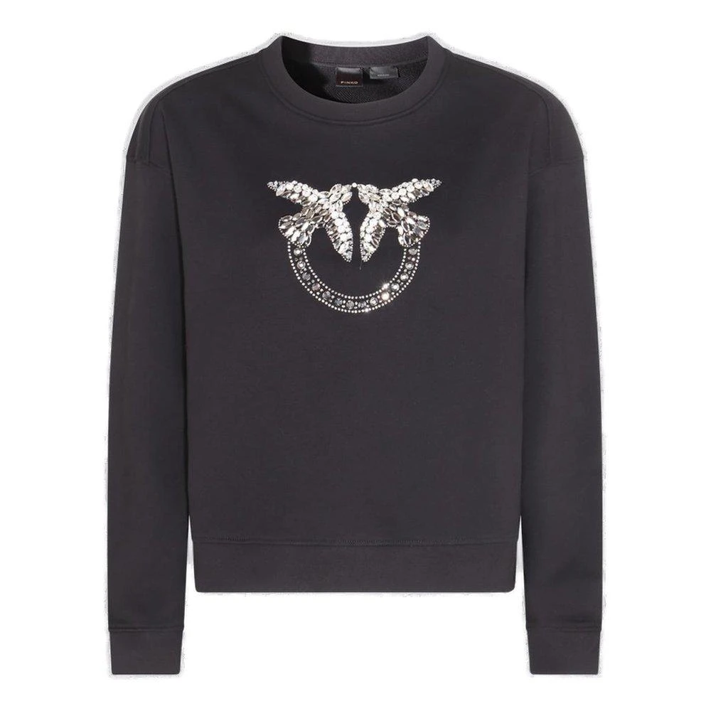 商品PINKO|Pinko Love Birds Embellished Sweatshirt,价格¥980,第1张图片