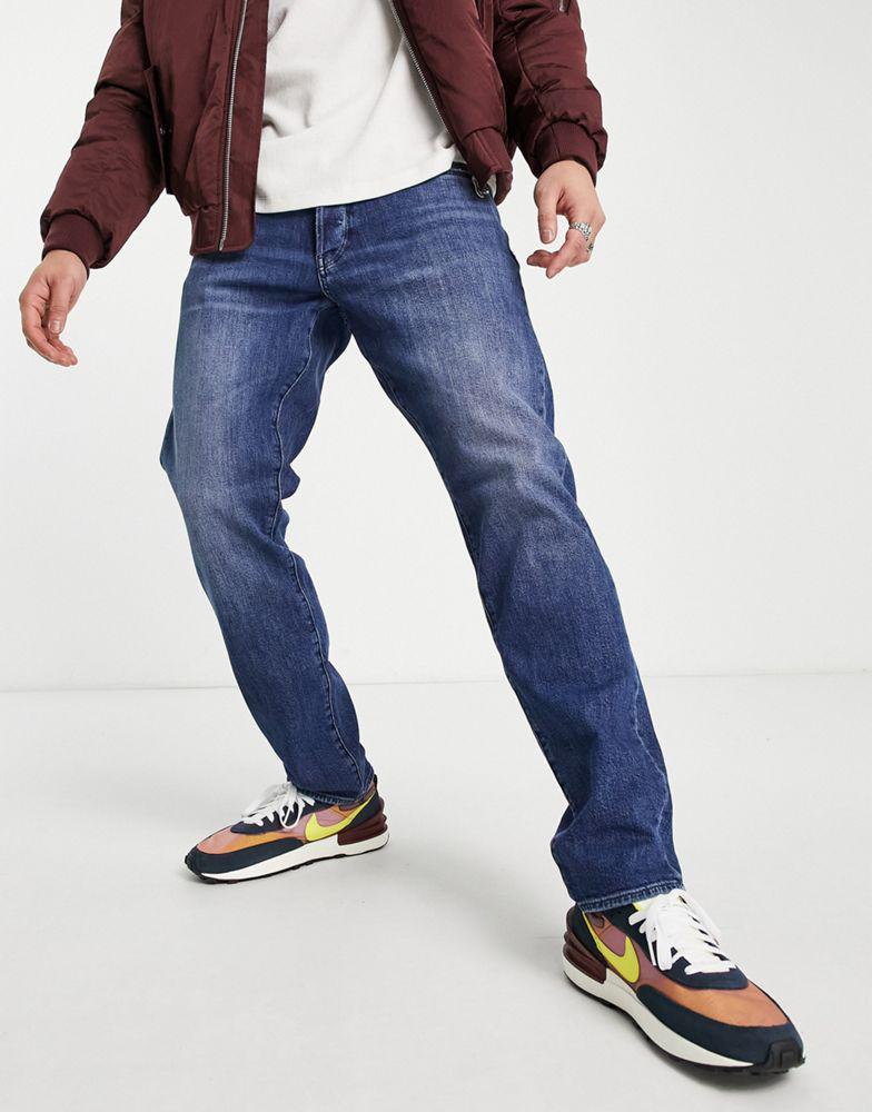 商品G-Star|G-Star 3301 straIght tapered jeans in mid wash,价格¥430,第1张图片