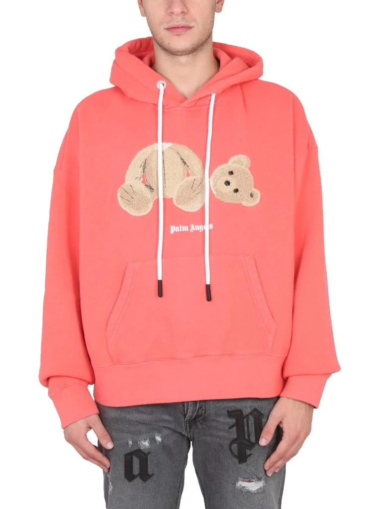 商品Palm Angels|Palm Angels Bear Printed Long-Sleeved Hoodie,价格¥2814,第3张图片详细描述