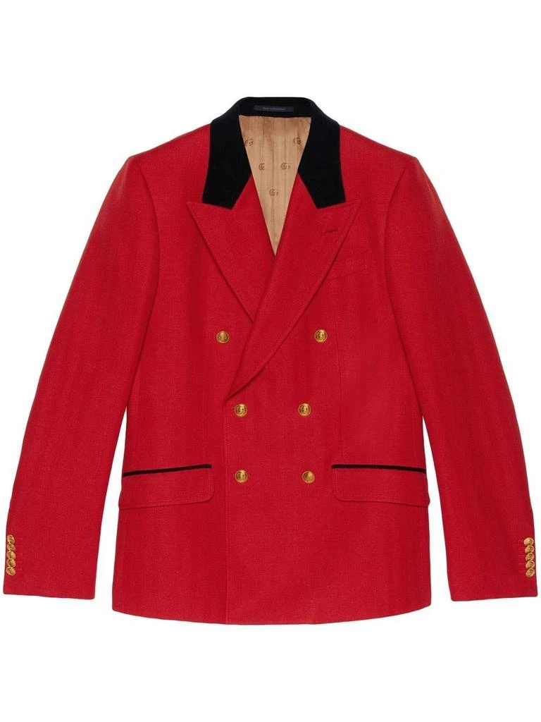 商品Gucci|Gucci Wool Linen Jacket,价格¥14423,第1张图片