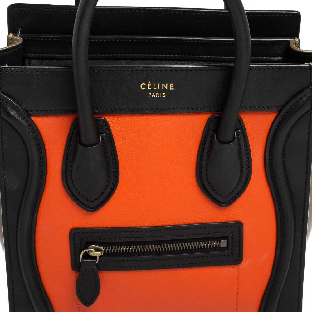 商品[二手商品] Celine|Céline Multicolor Leather Nano Luggage Tote,价格¥8829,第5张图片详细描述