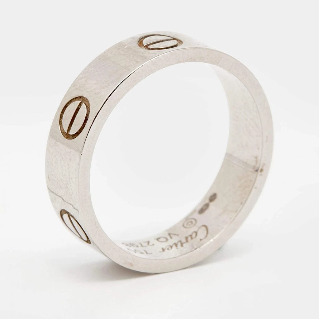 商品[二手商品] Cartier|Cartier Love 18k White Gold Band Ring Size 57,价格¥5227,第1张图片
