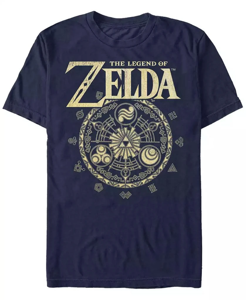 商品Nintendo|Nintendo Men's Legend of Zelda Magic Circle Vector Short Sleeve T-Shirt,价格¥187,第1张图片