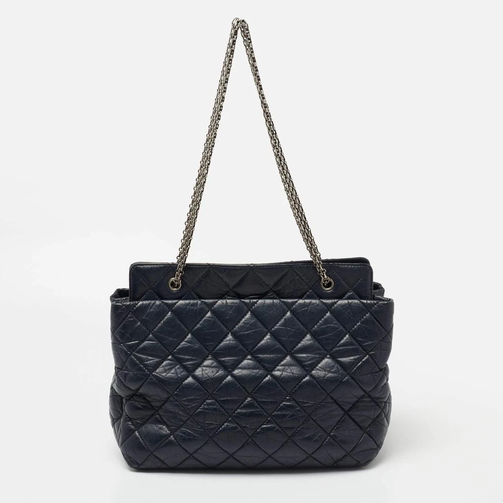 商品[二手商品] Chanel|Chanel Navy Blue Quilted Leather 2.55 Reissue Grand Shopping Tote,价格¥10642,第4张图片详细描述