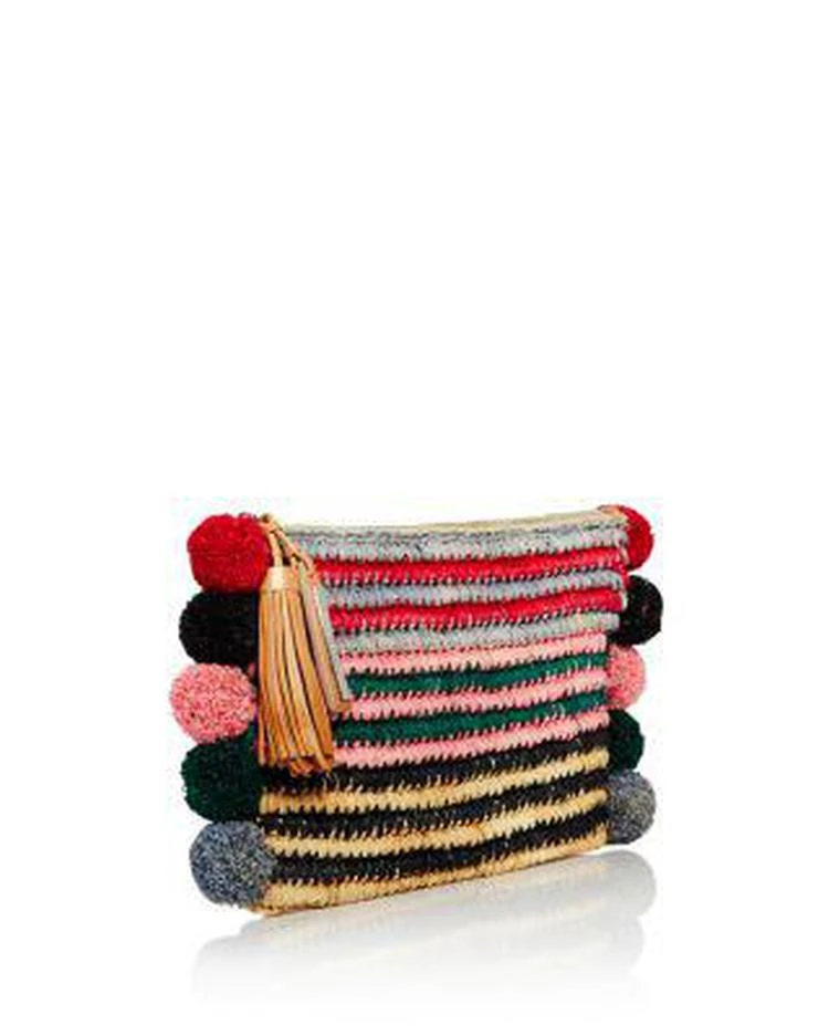 商品Loeffler Randall|Multicolor Tassel Raffia Pouch,价格¥758,第4张图片详细描述
