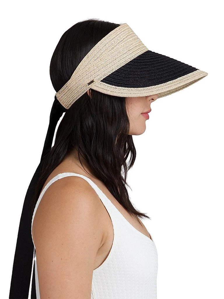 商品Eugenia Kim|Ricky Ribbon-Accented Hemp Visor,价格¥1519,第3张图片详细描述