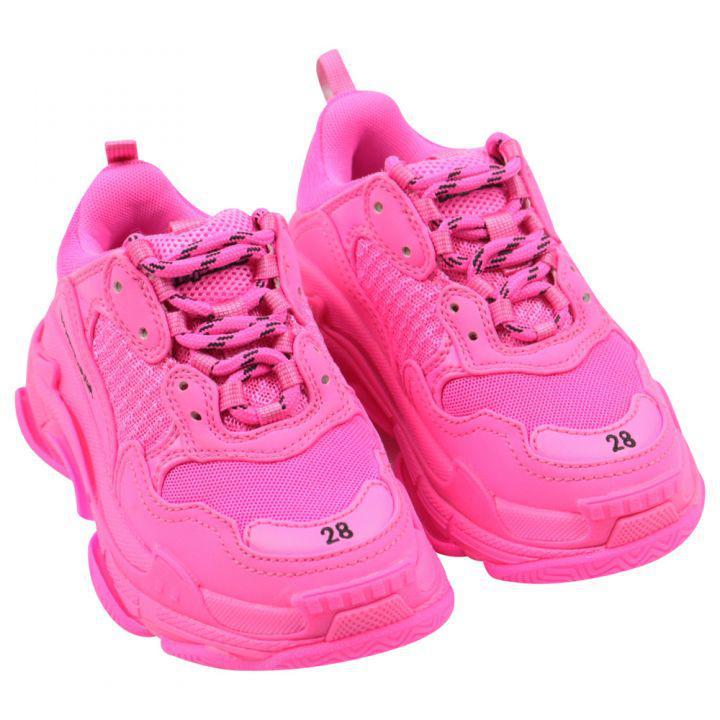 商品Balenciaga|Neon Pink Triple S Trainers,价格¥2747,第4张图片详细描述