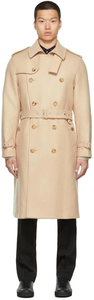 商品Burberry|Beige Camel Reconstructed Trench Coat,价格¥18025,第1张图片