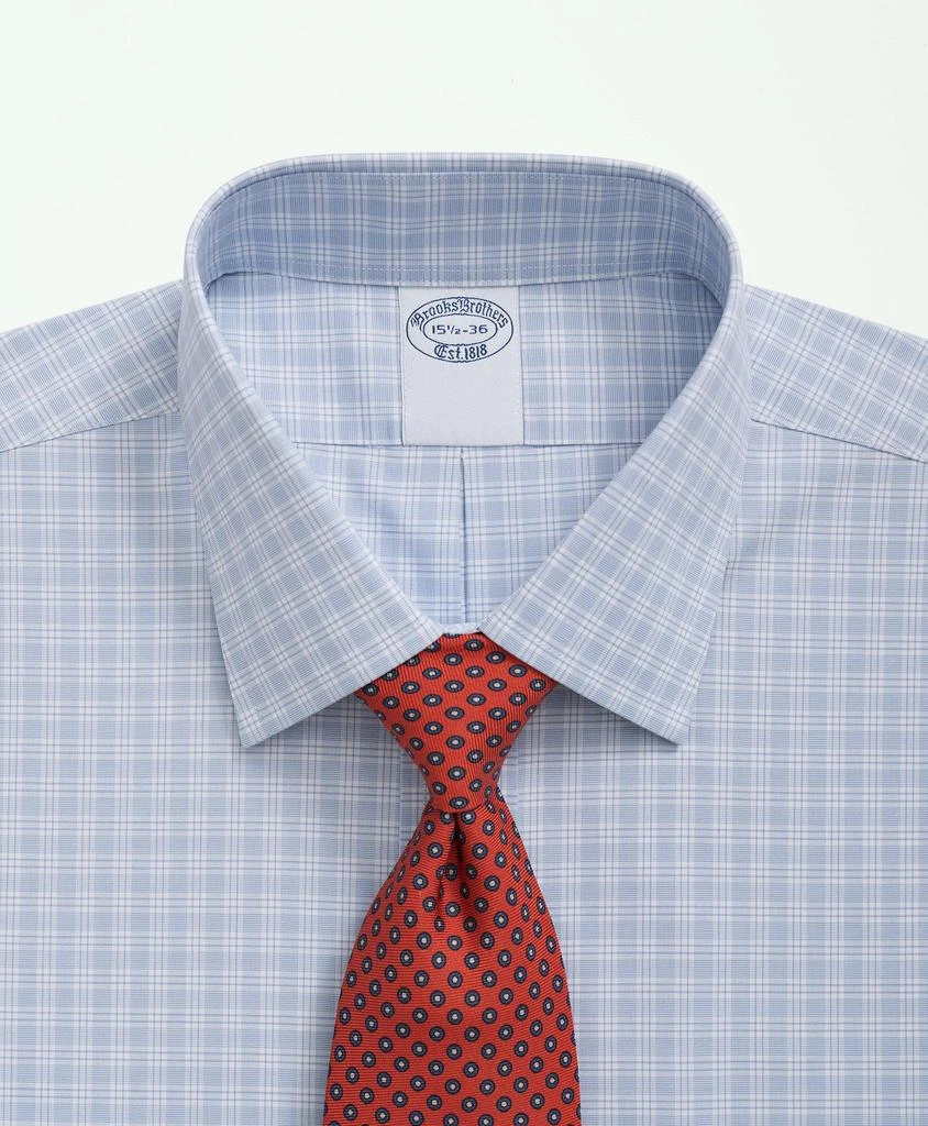 商品Brooks Brothers|Stretch Supima® Cotton Non-Iron Poplin Ainsley Collar, Checked Dress Shirt,价格¥497,第2张图片详细描述