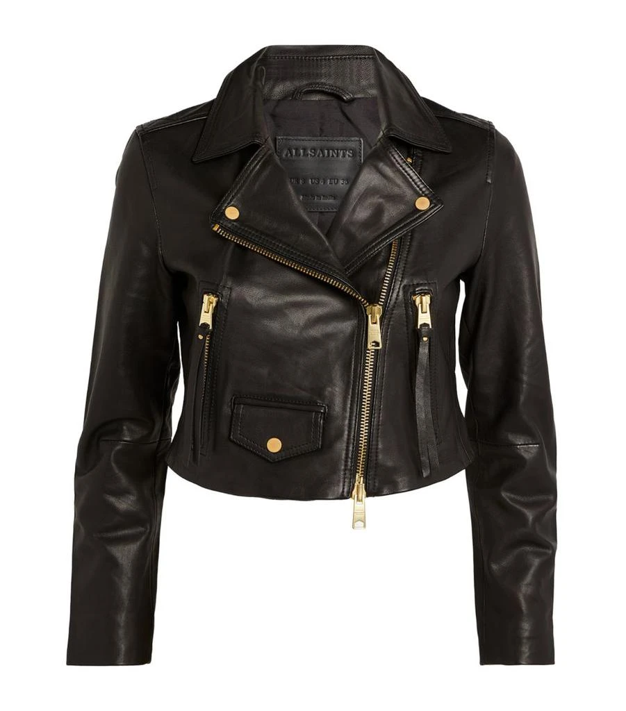 商品ALL SAINTS|Leather Elora Biker Jacket,价格¥3211,第1张图片