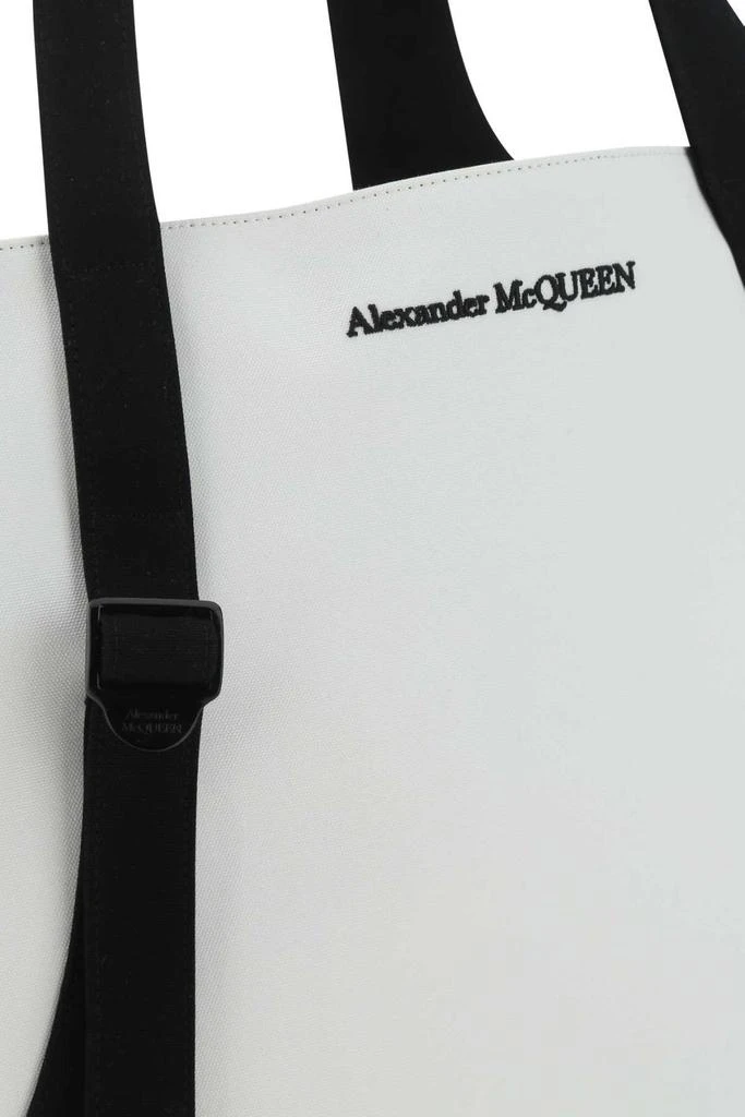 商品Alexander McQueen|Alexander McQueen Logo Embroidered Tote Bag,价格¥4973,第4张图片详细描述