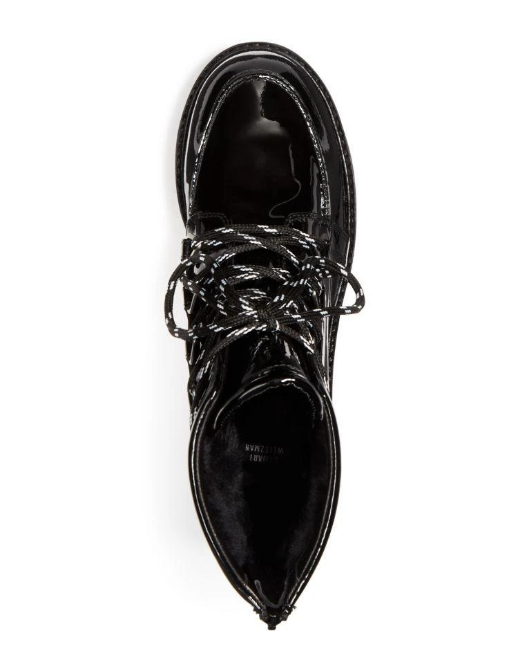 商品Stuart Weitzman|Women's Belowdeck Patent Leather Platform Lace Up Booties ,价格¥3200,第3张图片详细描述