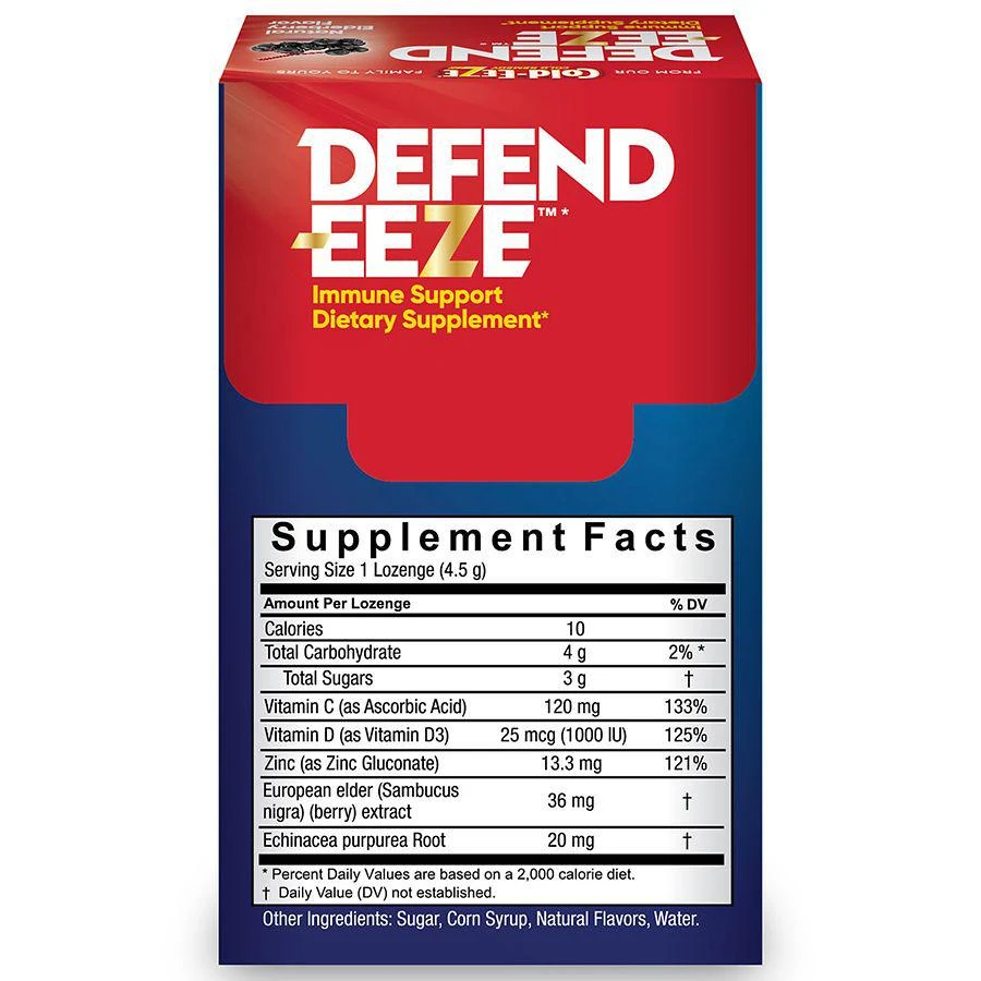 商品Defend-EEZE|Immune Support Dietary Supplement Lozenges,价格¥119,第4张图片详细描述