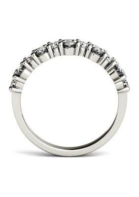 商品Charles & Colvard|Colvard 1.2 Ct. T.w. Moissanite Stackable Band In 14K White Gold,价格¥5577,第3张图片详细描述