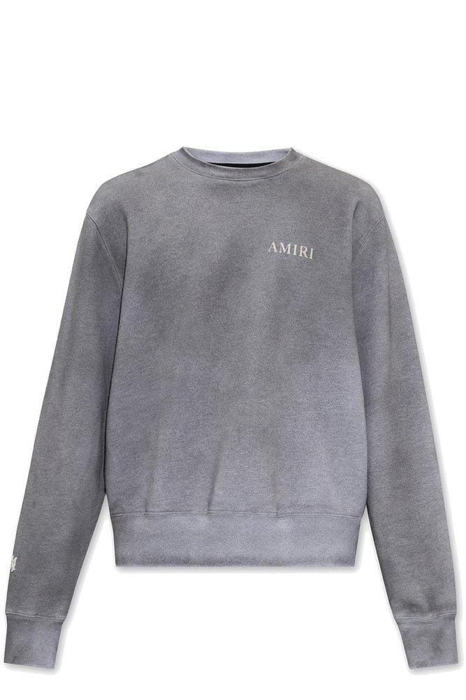 Amiri Faded-Effect Crewneck Sweatshirt商品第1张图片规格展示