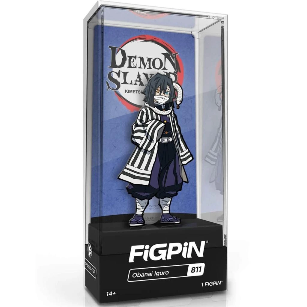 商品FiGPiN|FiGPiN Demon Slayer 3" Enamel Pin - Obanai Iguro,价格¥169,第1张图片
