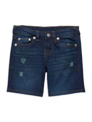 商品True Religion|Little Boy’s 2-Piece Logo Tee & Denim Shorts Set,价格¥159,第3张图片详细描述