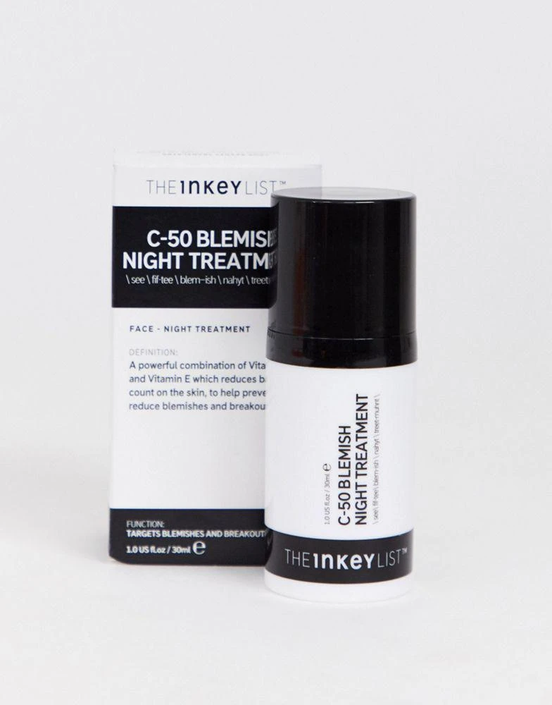 商品THE INKEY LIST|The INKEY List C-50 Blemish Night Treatment 30ml,价格¥116,第1张图片