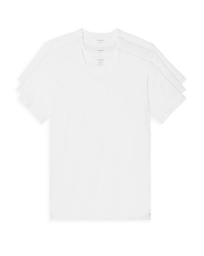 商品Calvin Klein|Cotton Stretch Moisture Wicking Crewneck Tees, Pack of 3,价格¥354,第1张图片