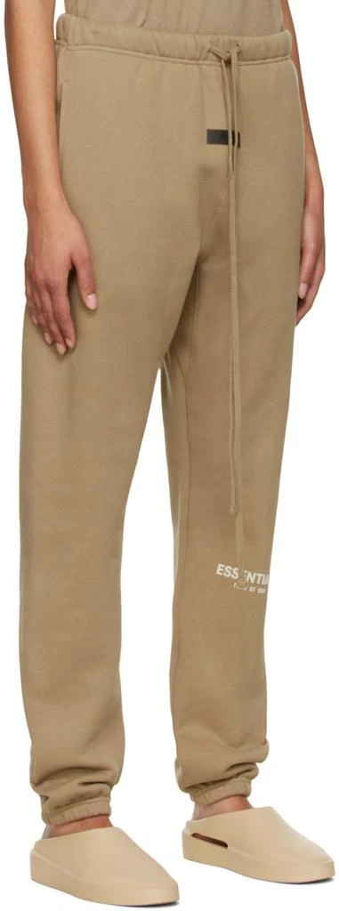 商品Essentials|Tan Cotton Lounge Pants,价格¥462,第2张图片详细描述